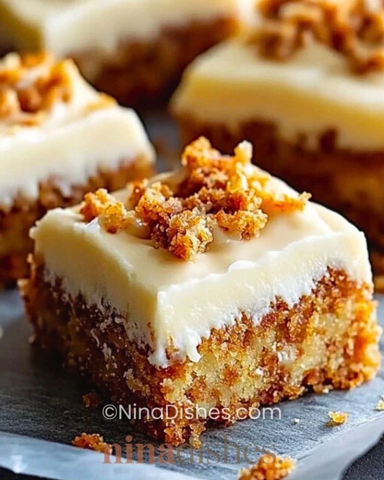 Decadent Carrot Cake Bars with Cream Cheese Frosting
