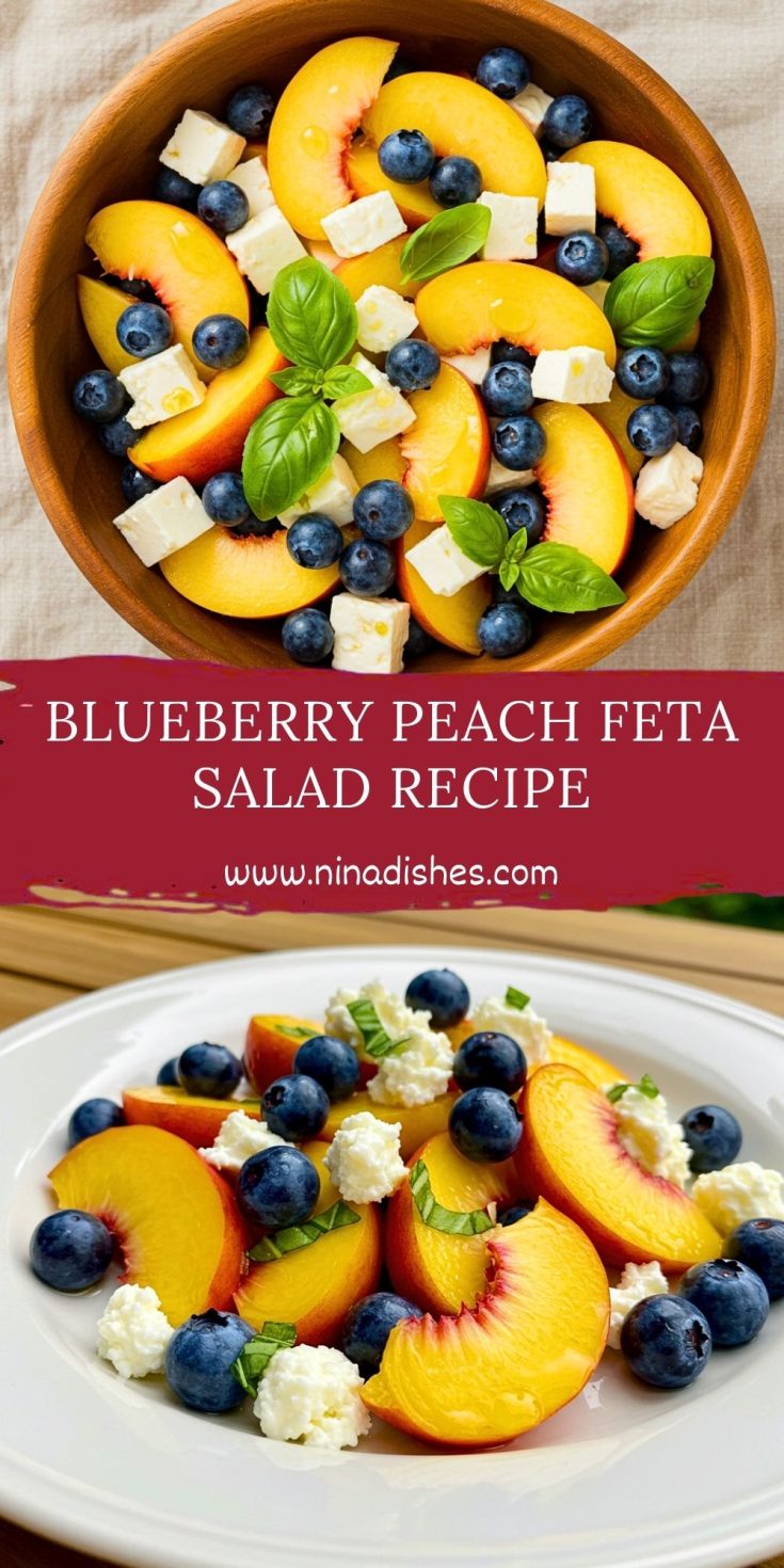 Blueberry Peach Feta Salad