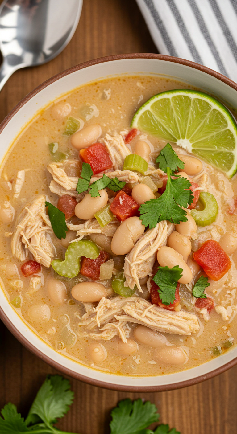 Cajun White Chicken Chili
