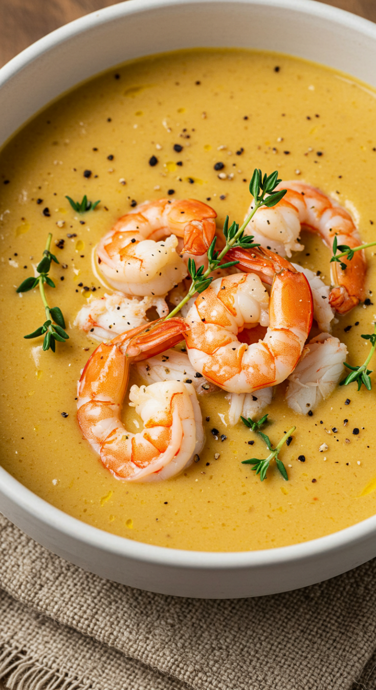 Creamy Crab and Shrimp Seafood Bisque
