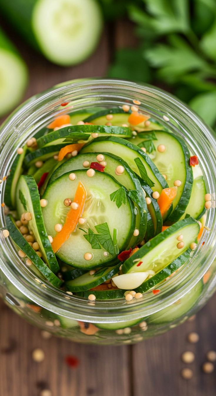 Fresh Pickled Cucumber Salad