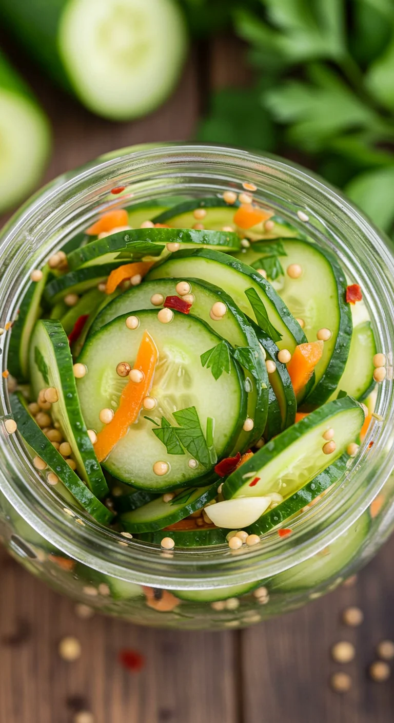 Fresh Pickled Cucumber Salad