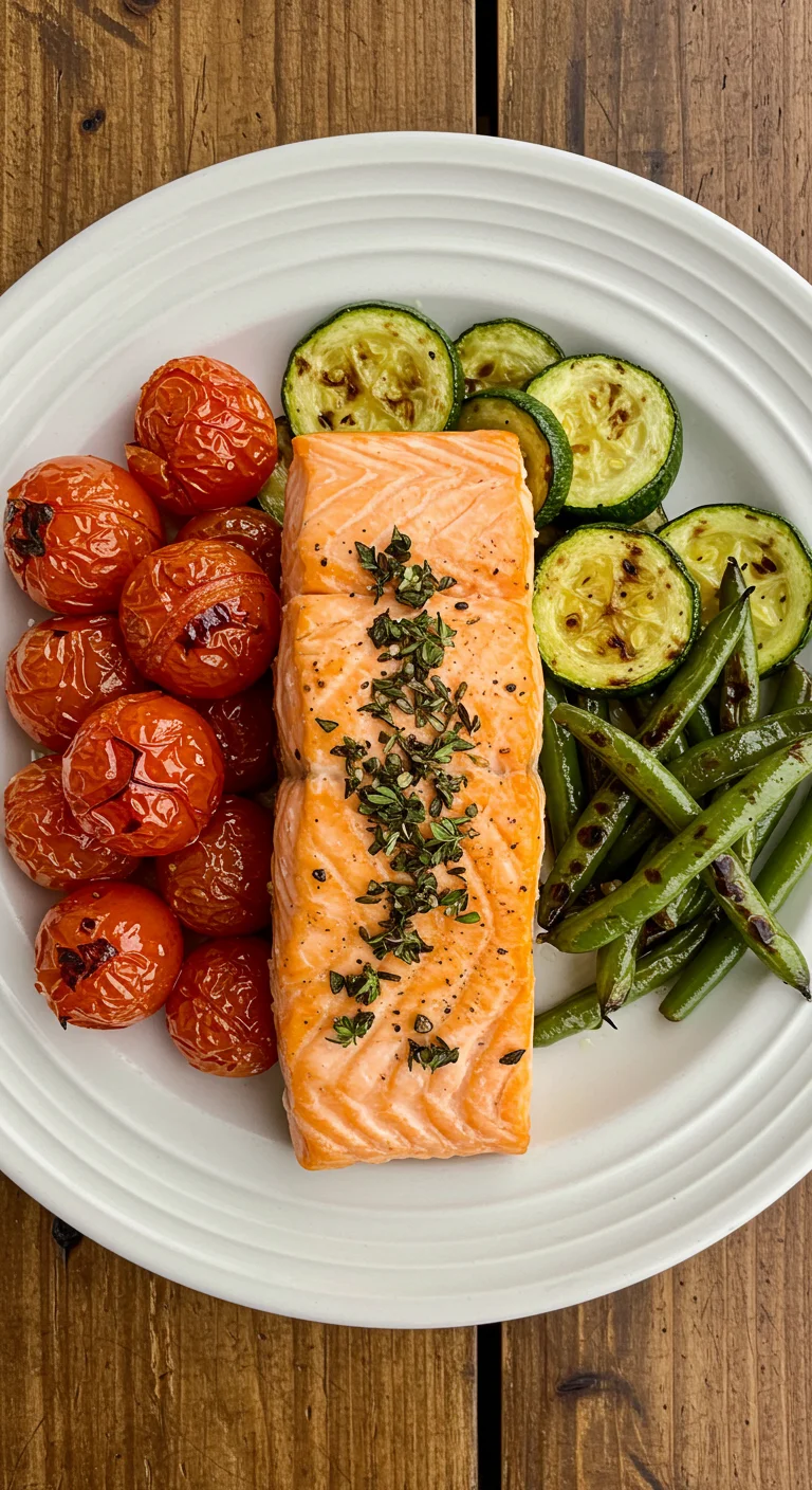 Healthy Mediterranean Salmon Dinner Recipe