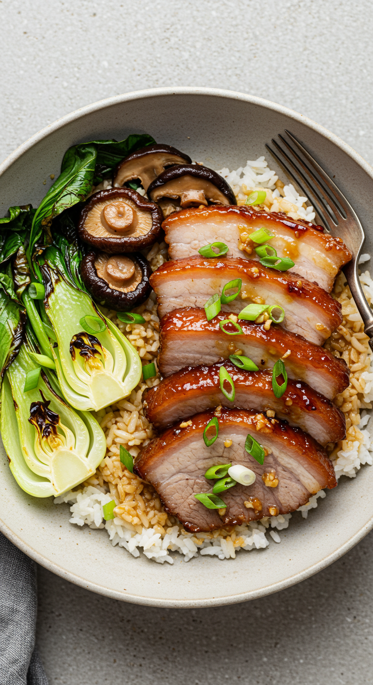 Honey Garlic Roast Pork Belly Slices Recipe