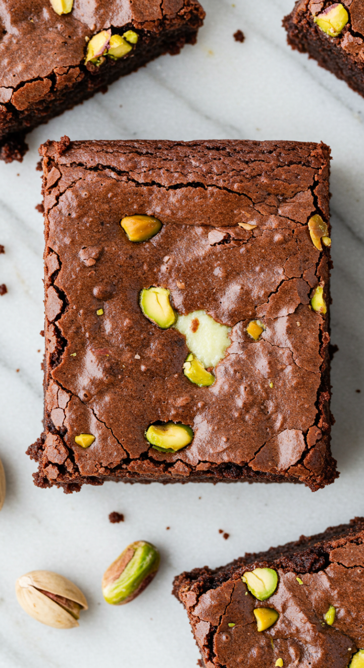 Pistachio Cheesecake Brownies