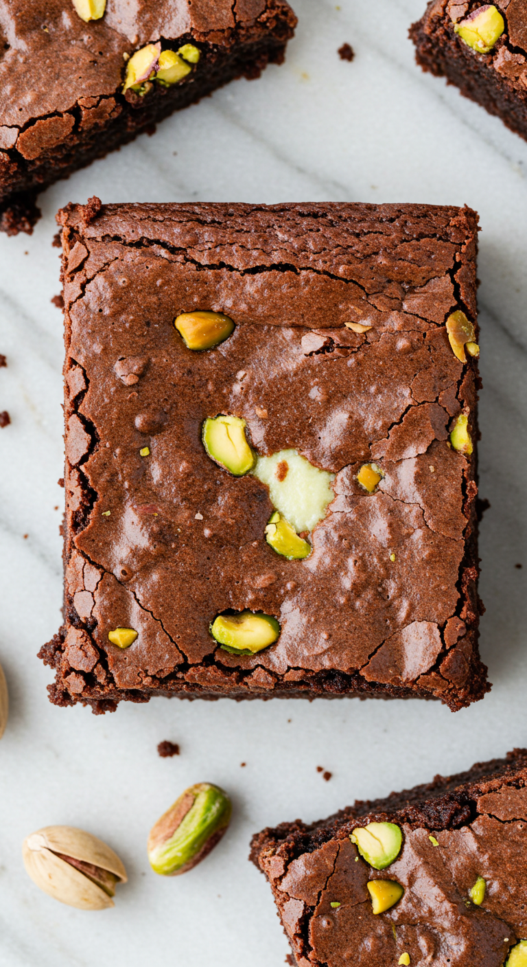 Pistachio Cheesecake Brownies