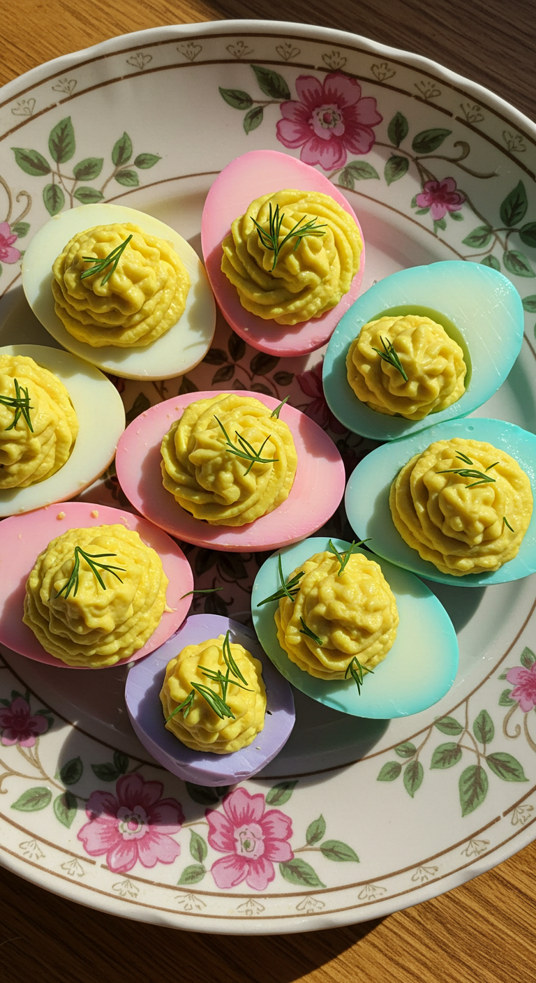 Rainbow Deviled Eggs