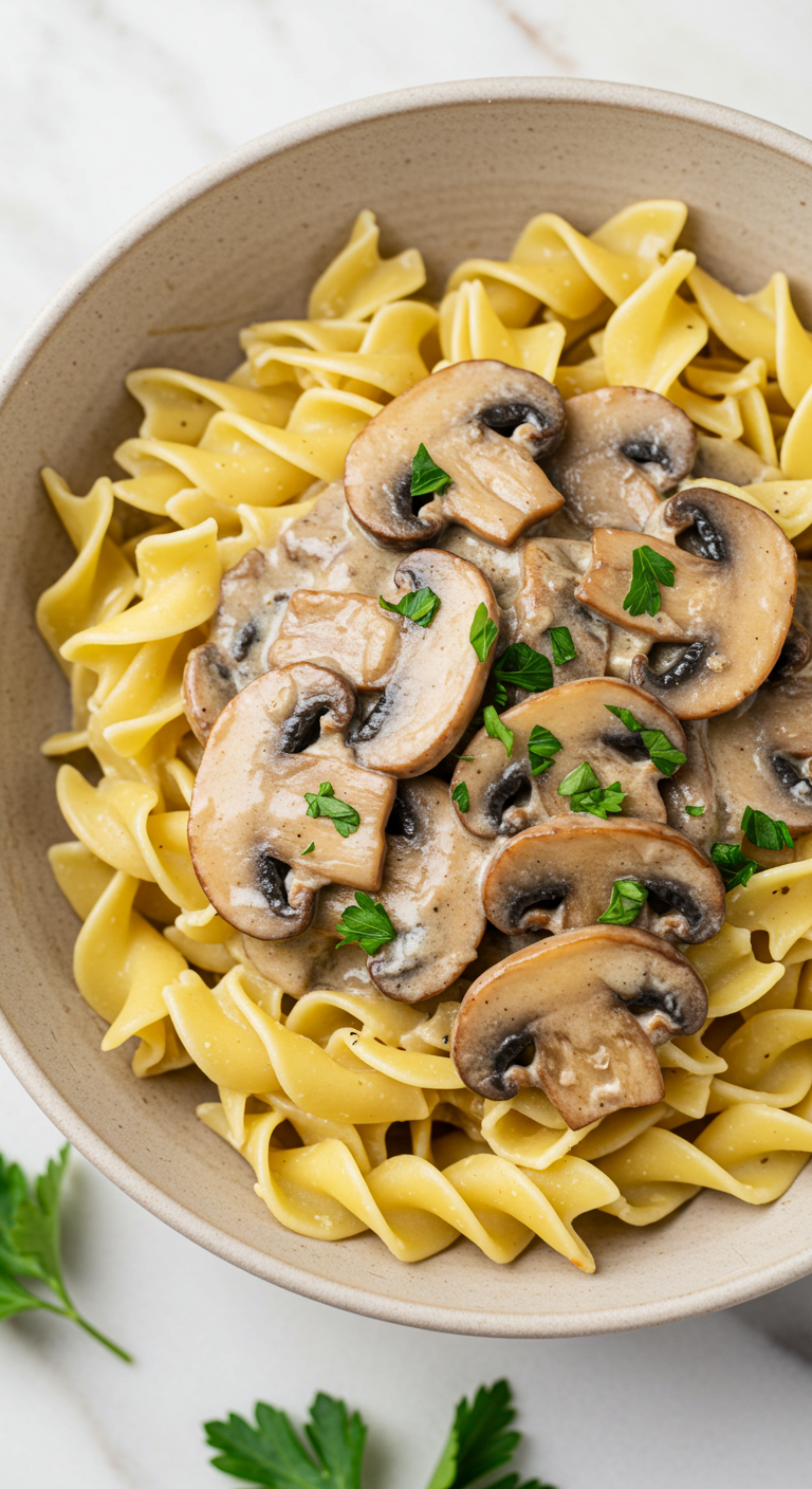 Rich & Creamy Mushroom Stroganoff