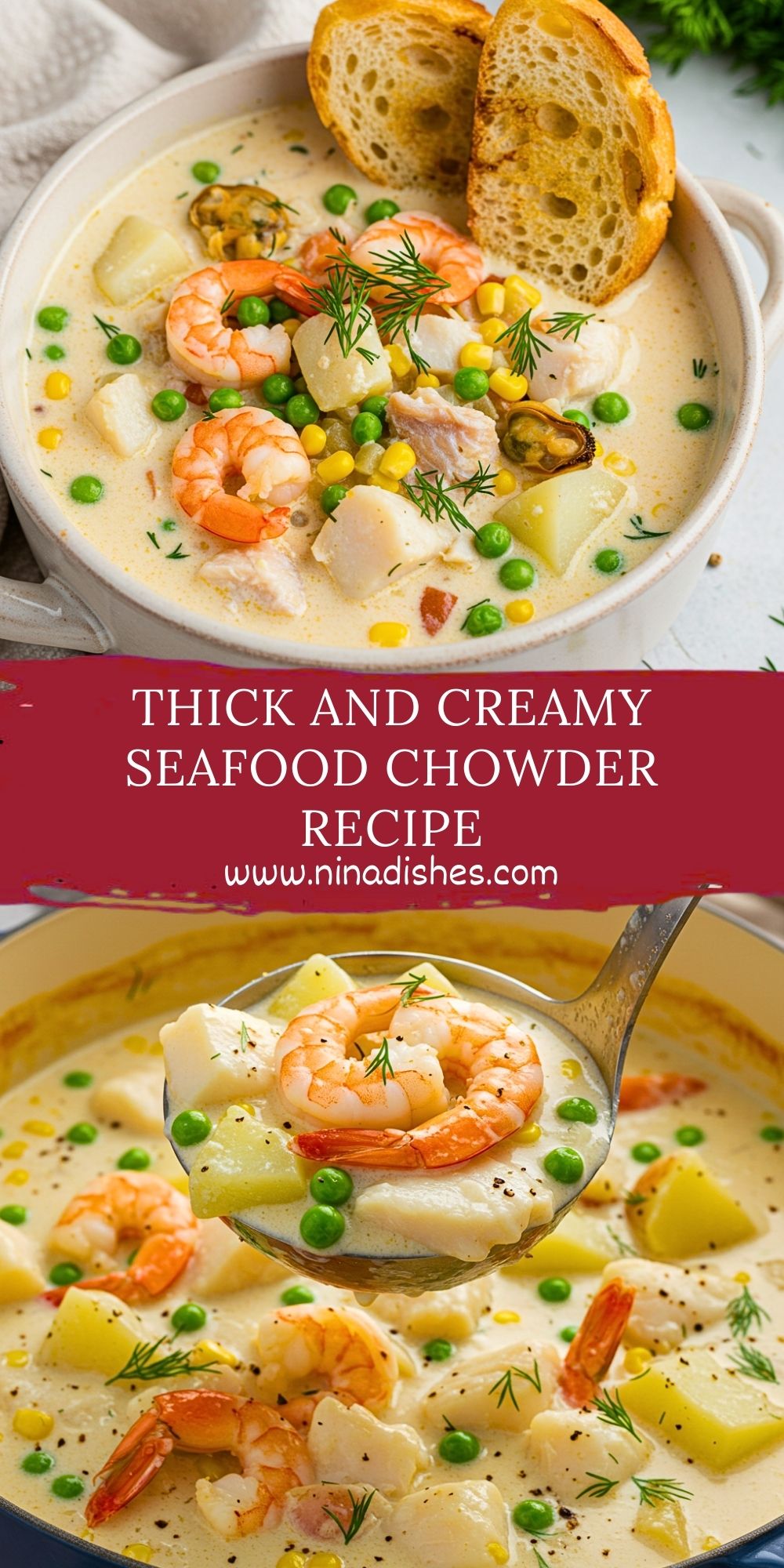 Thick and Creamy Seafood Chowder Recipe