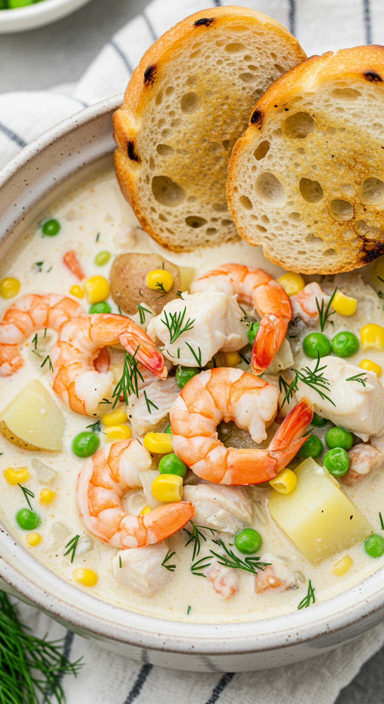 Thick and Creamy Seafood Chowder Recipe