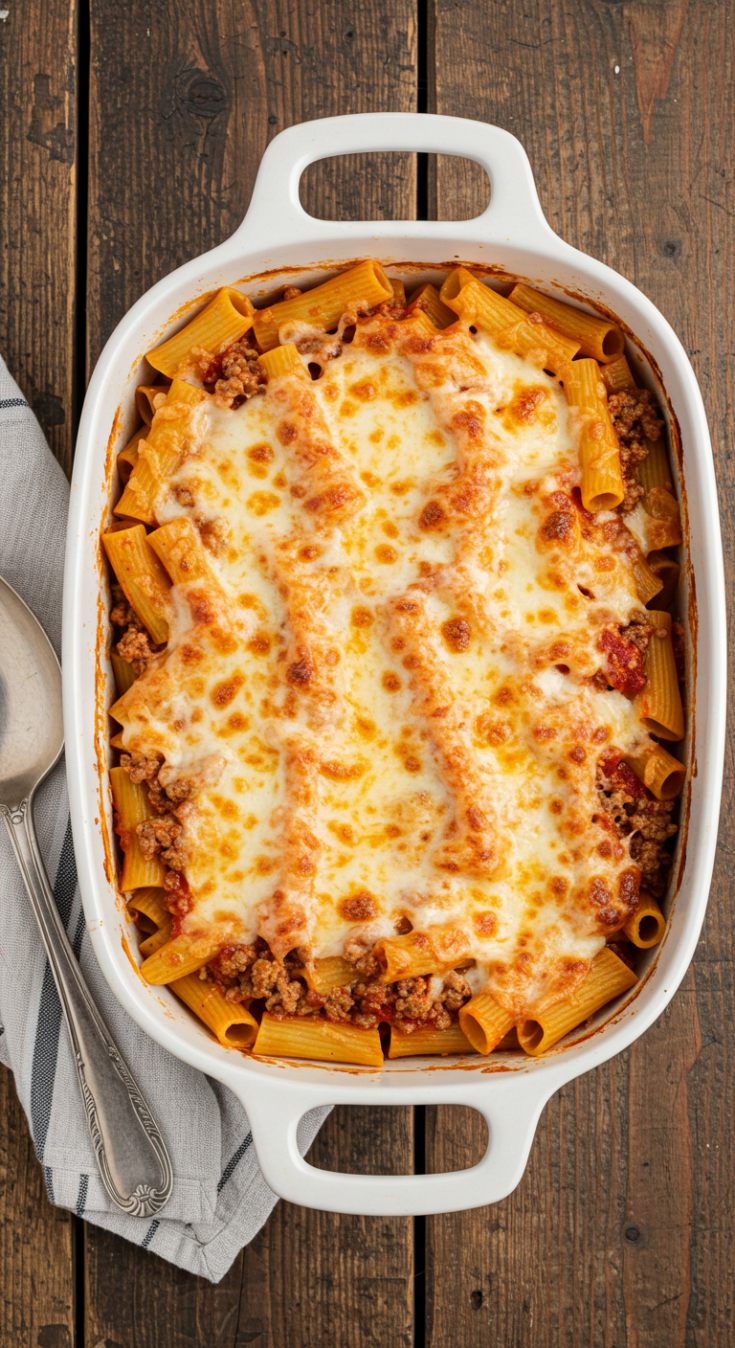 Baked Ziti with Meat Sauce