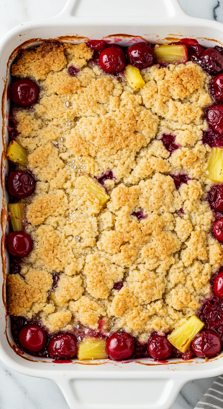 Cherry Pineapple Dump Cake