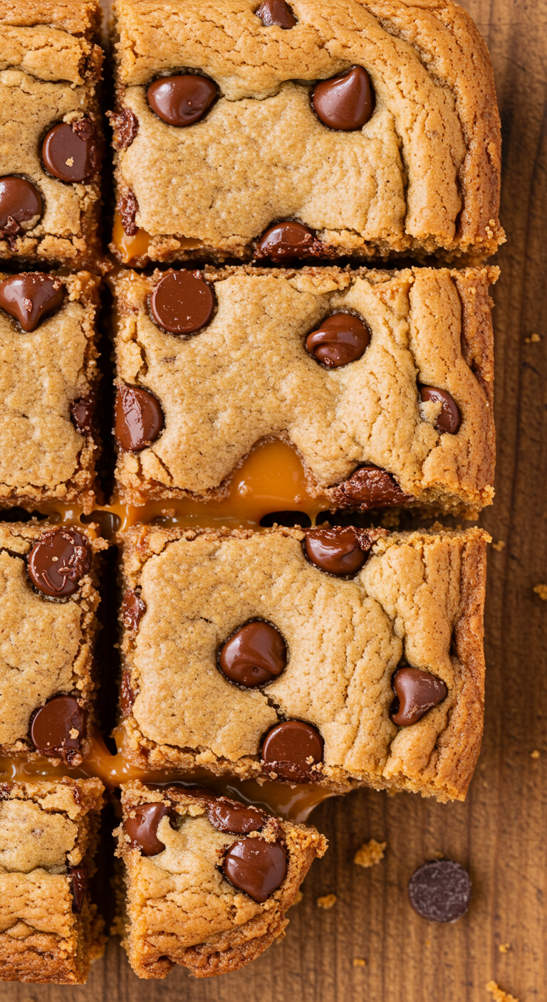 Chocolate Chip Caramel Bars