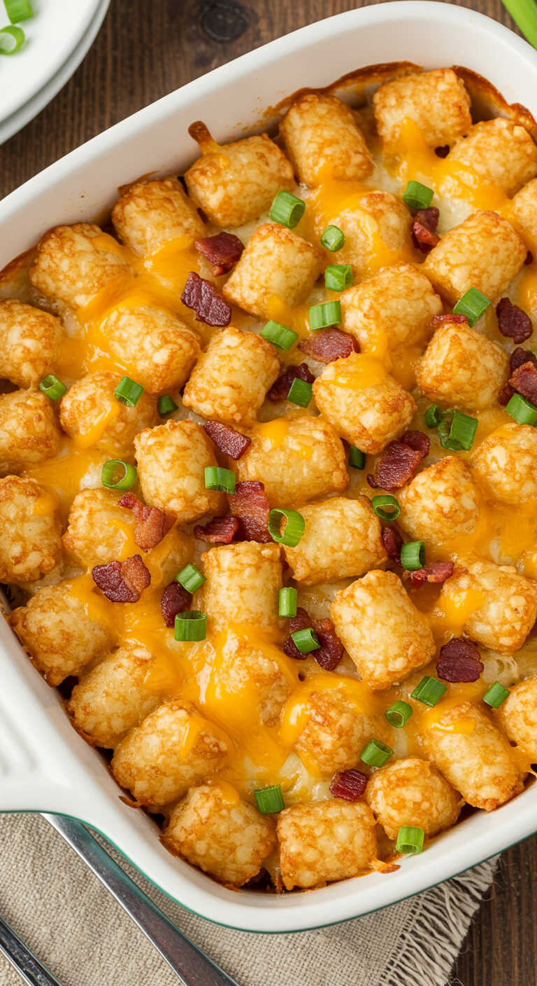 Cracked Out Chicken Tater Tot Casserole