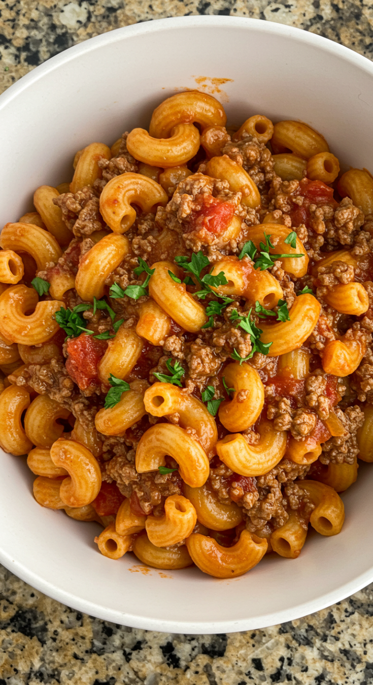 Easy Homemade Beefaroni