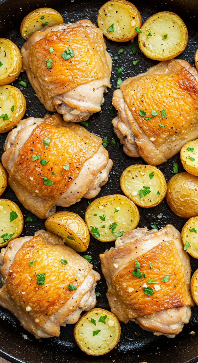 Garlic Parmesan Chicken and Potatoes