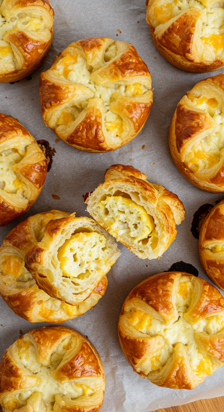 Handheld Egg and Cheese Treats