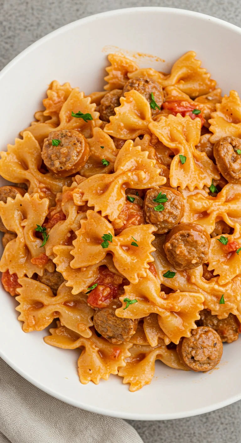 Italian Sausage with Bow Tie Pasta