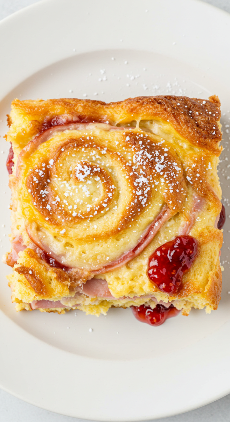 Monte Cristo Breakfast Casserole