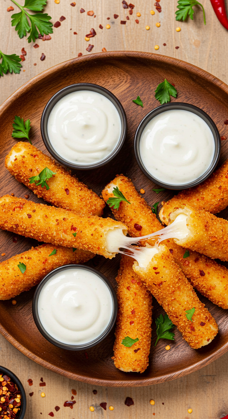Nashville Hot Mozzarella Sticks