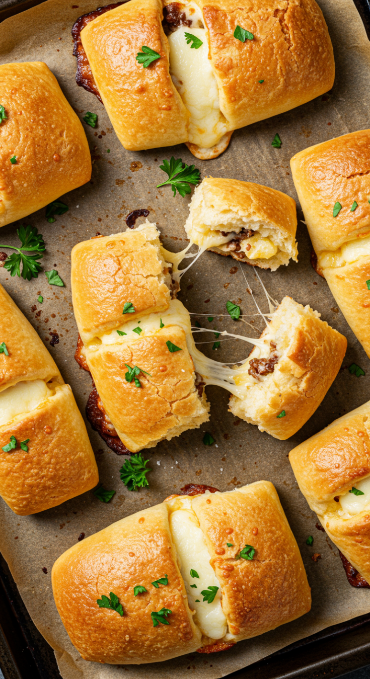 Philly Cheesesteak Stuffed Cheesy Breadsticks