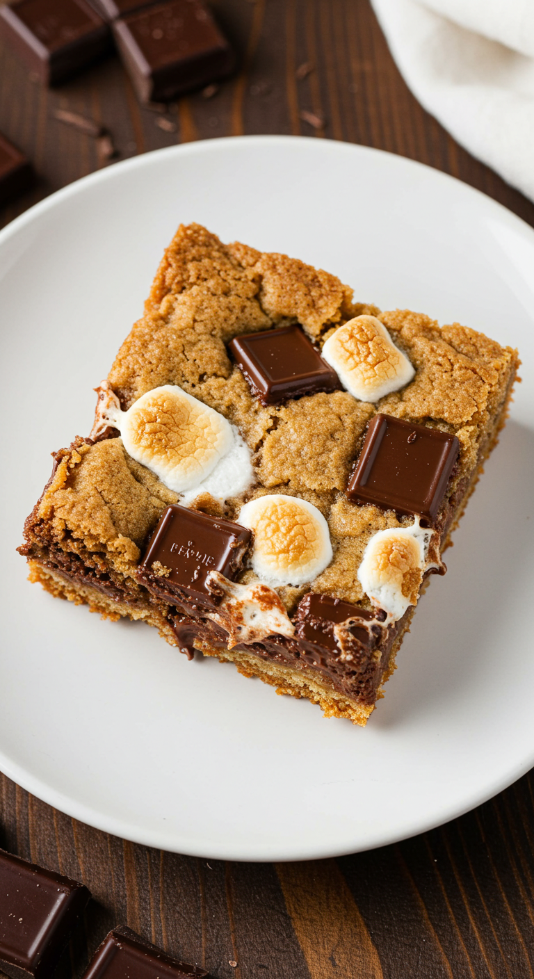 S’mores Cookie Bars