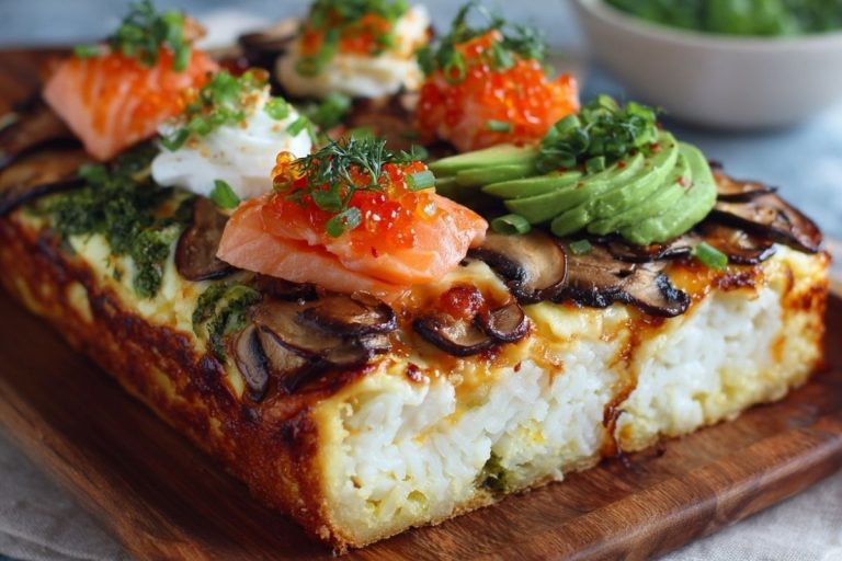 Best Salmon Sushi Bake