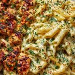 Cajun Garlic Butter Chicken Penne in Creamy Parmesan Sauce
