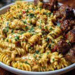 Creamy Cajun Beef and Rotini Delight