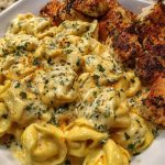 Creamy Cajun Chicken Tortellini in Velveeta Garlic Cheese Sauce