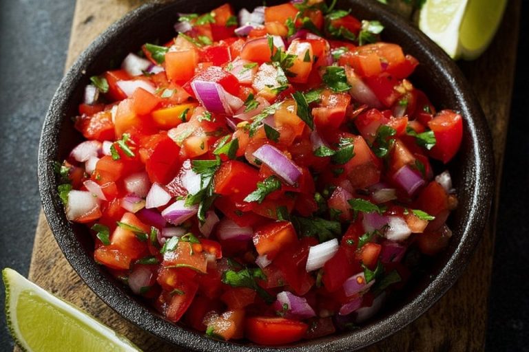 Fresh Pico de Gallo for Cinco de Mayo Tacos & Dips