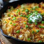 Irish Cheddar & Cabbage Hash Brown Skillet