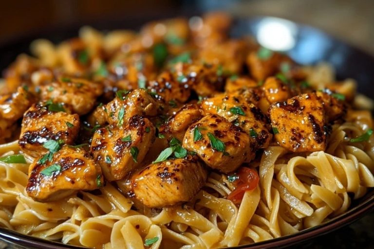 Spicy Cajun Honey Butter Chicken & Pasta