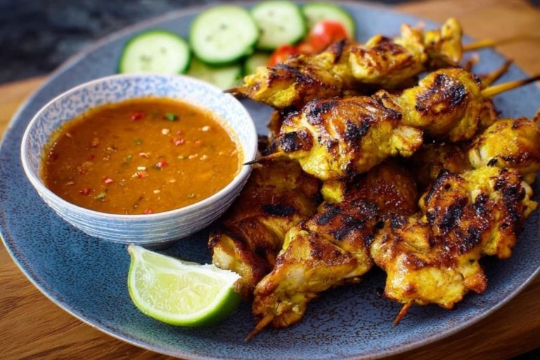 Chicken Satay with Easy Thai Peanut Sauce