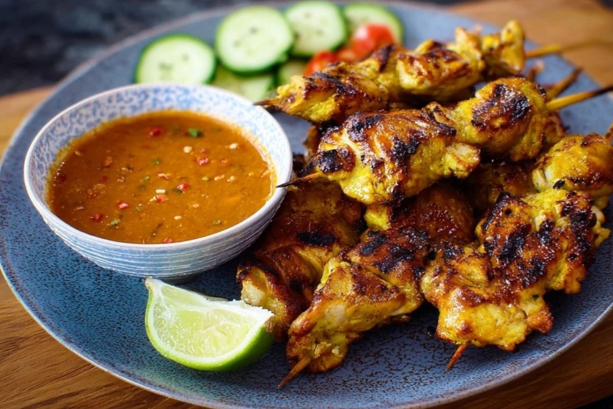 Chicken Satay with Easy Thai Peanut Sauce