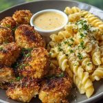 Crispy Parmesan Chicken Bites with Smoked Cajun Alfredo Recipe