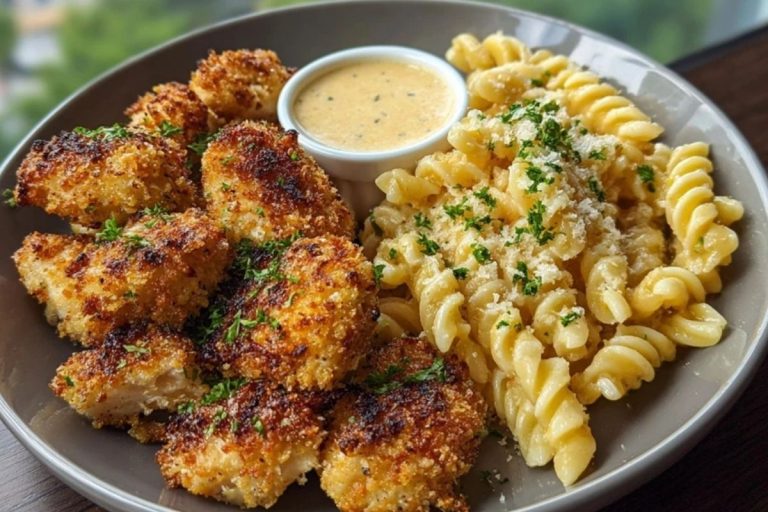 Crispy Parmesan Chicken Bites with Smoked Cajun Alfredo Recipe