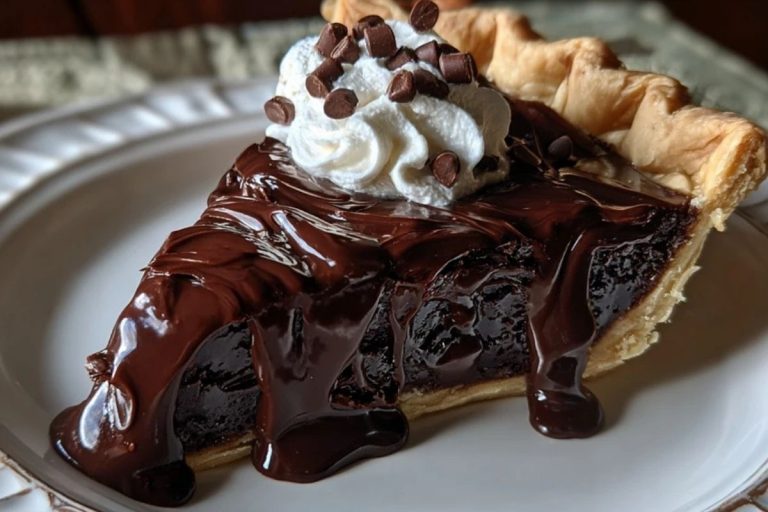 Decadent Hot Fudge Pie