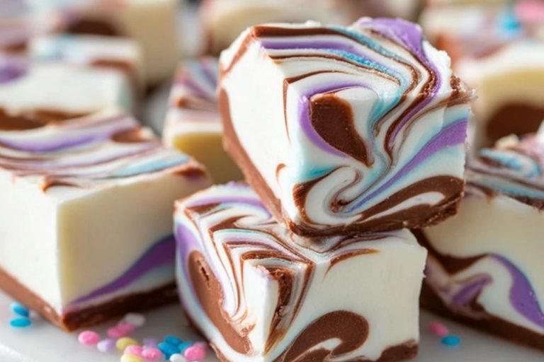 Easy Marshmallow Swirl Fudge