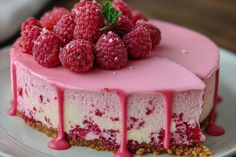 Pink Velvet Raspberry Cheesecake
