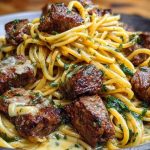 Savory Beef Linguine with Velvety Garlic Butter Sauce