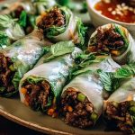 Thai Basil Beef Rolls