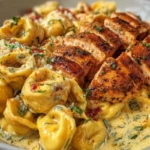 Cajun Garlic Chicken Tortellini in Three-Cheese Cream 1