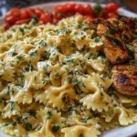 Cheesy Bowtie Pasta with Garlic Parmesan Chicken 1
