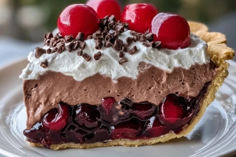 Chocolate Cherry Cream Pie 1