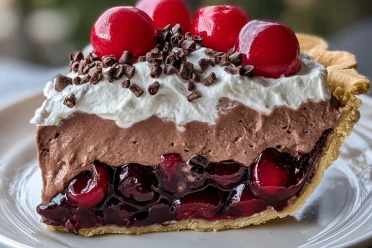 Chocolate Cherry Cream Pie 1