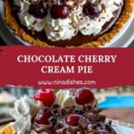 Chocolate Cherry Cream Pie Pin