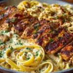 Creamy Cajun Chicken Linguine with Garlic Mozzarella Sauce 1