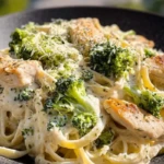 Creamy Chicken Broccoli Alfredo Pasta 1
