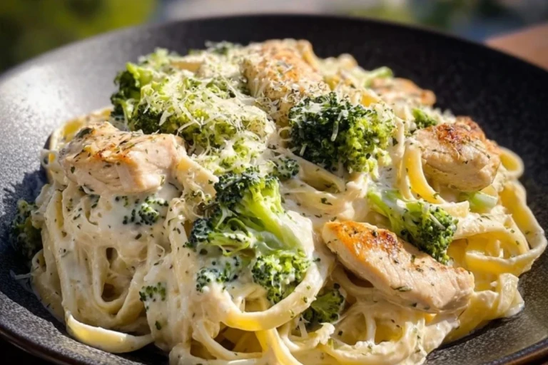 Creamy Chicken Broccoli Alfredo Pasta 1